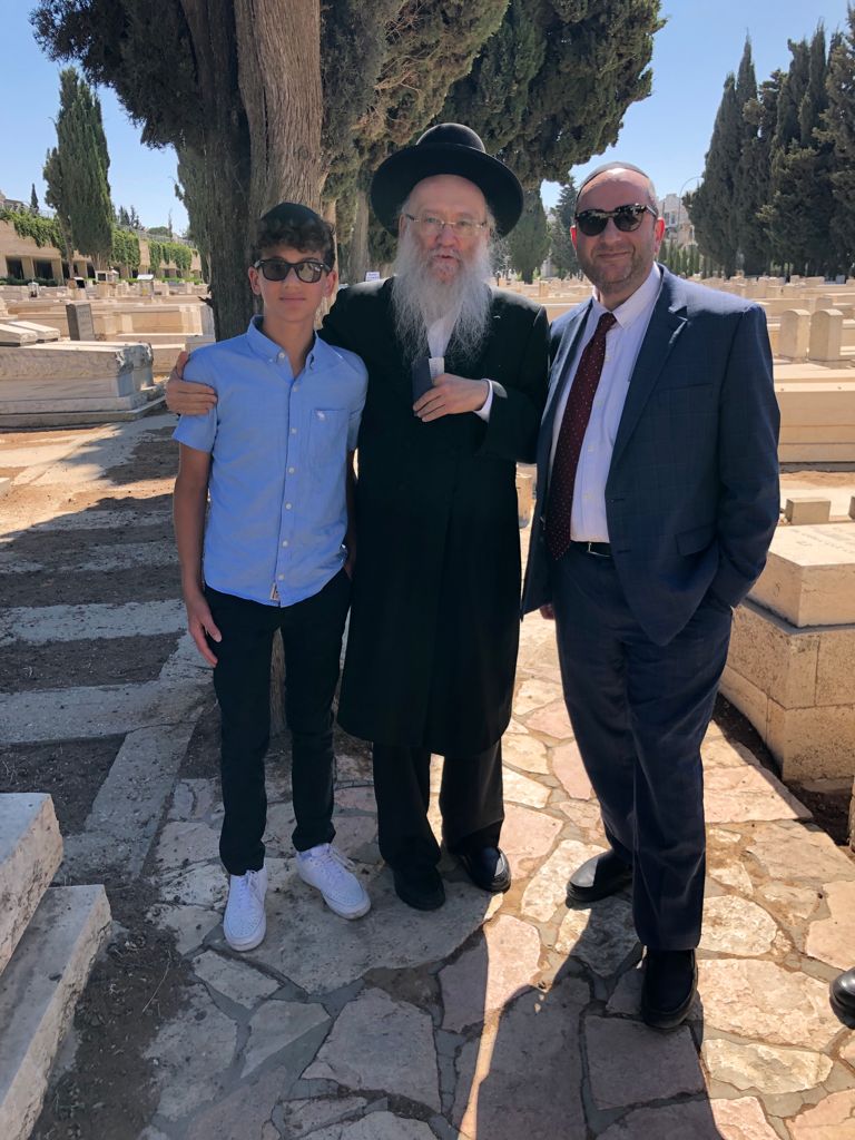 Rabbi Dunner and Uri Dunner with Rav Efrati