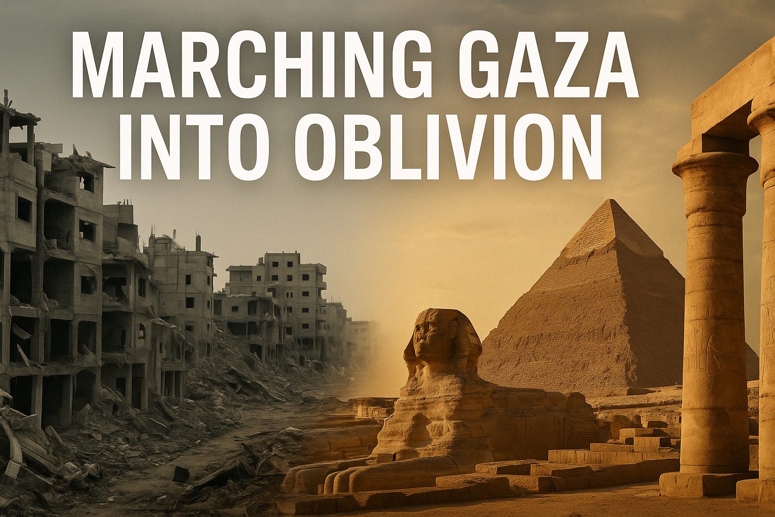 MARCHING GAZA INTO OBLIVION