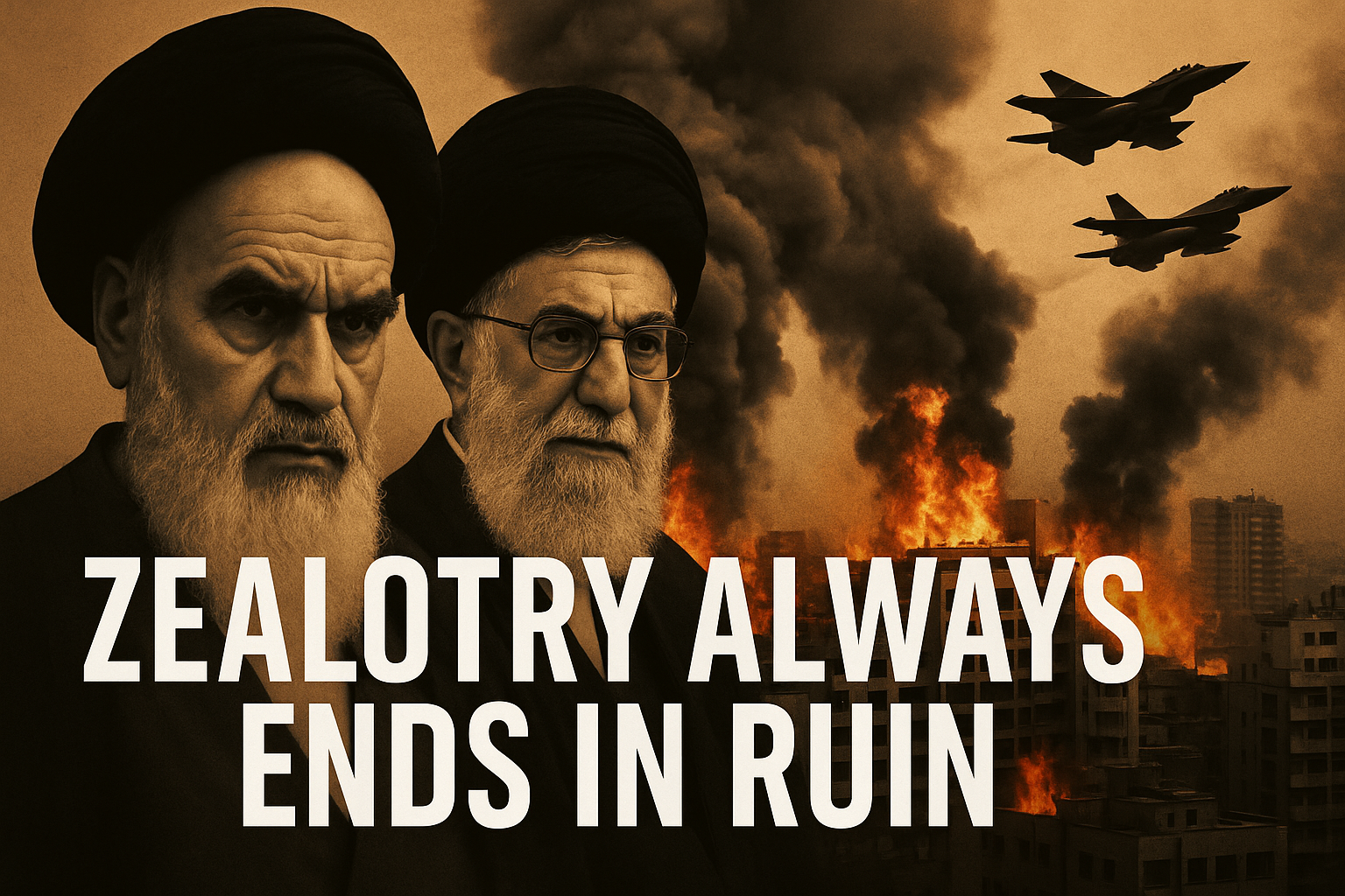 ZEALOTRY ALWAYS ENDS IN RUIN