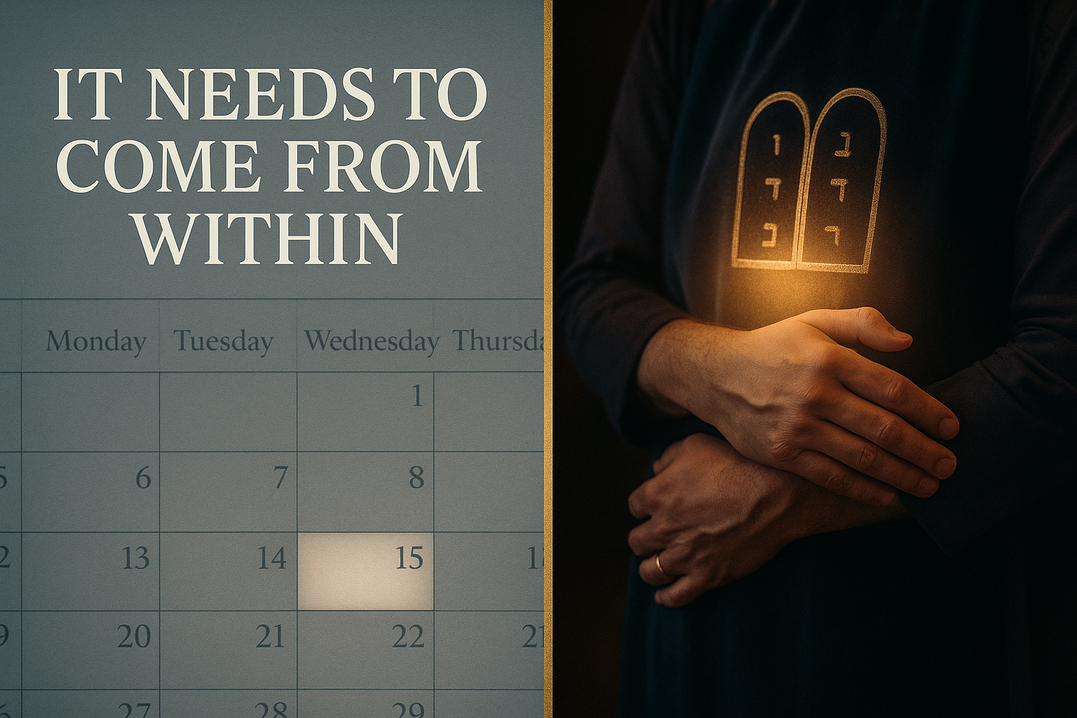 IT NEEDS TO COME FROM WITHIN