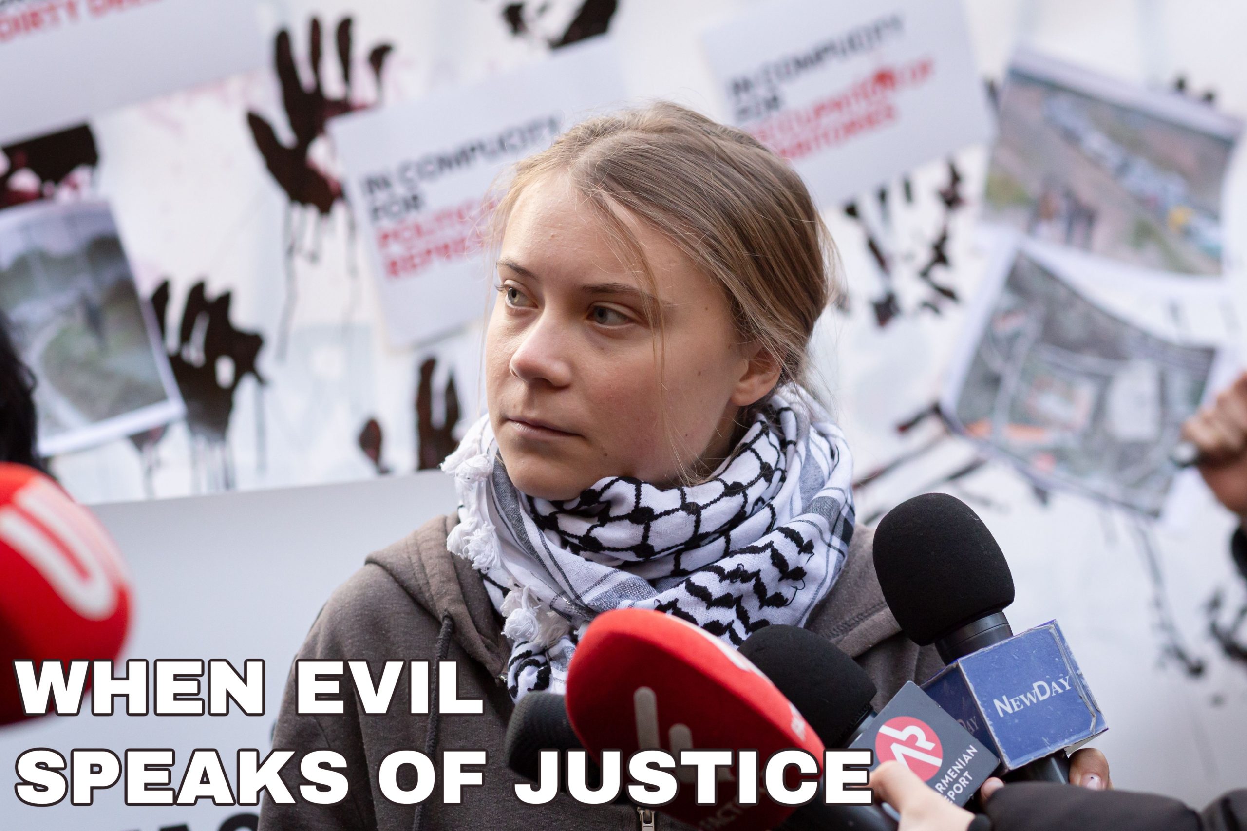 WHEN EVIL SPEAKS OF JUSTICE