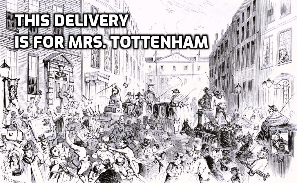 THIS DELIVERY IS FOR MRS. TOTTENHAM