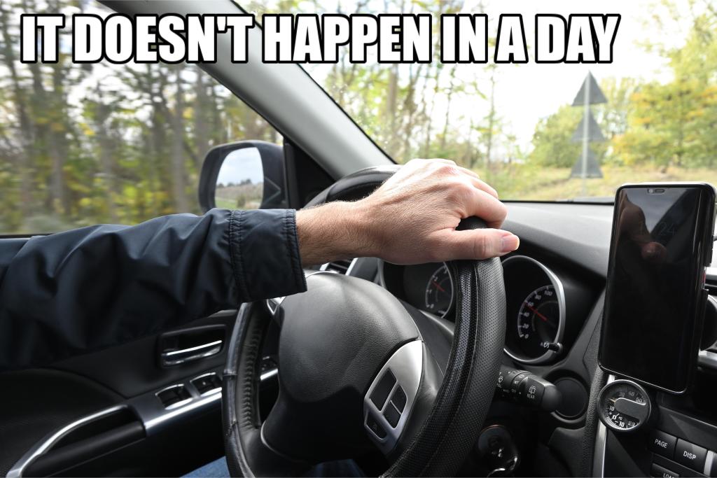 IT DOESN'T HAPPEN IN A DAY
