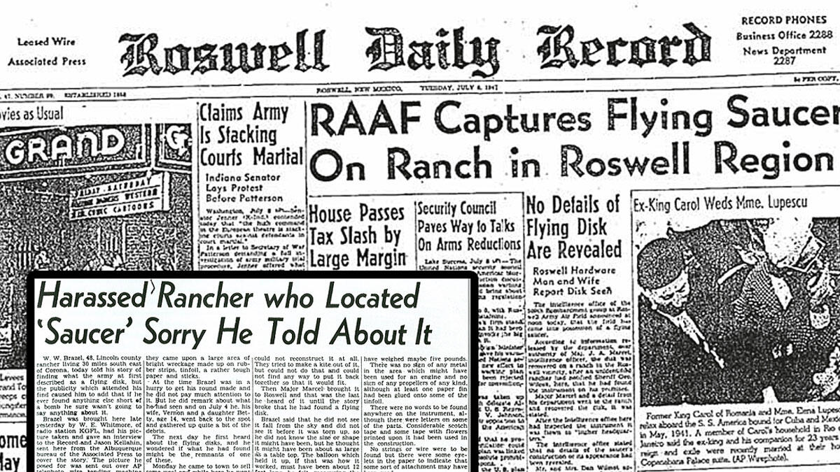 THE ‘ROSWELL INCIDENT’ CONSPIRACY IS NONSENSE